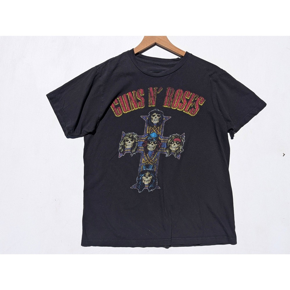 Guns N Roses Appetite For Destruction Cross Graphic Tee Black Mens Medium